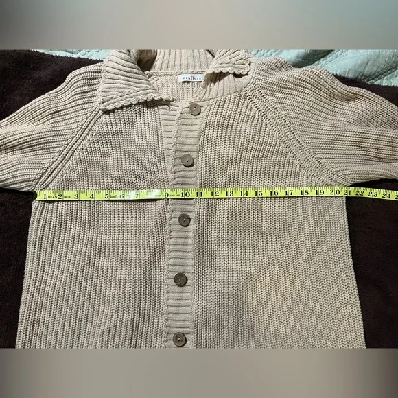 Women's Neuflora Westlock Cream Cardigan Sweater XS - Picture 8 of 9